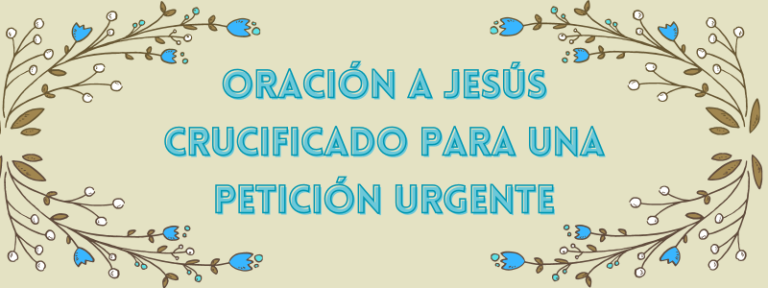 Crucificado para una Petición Urgente